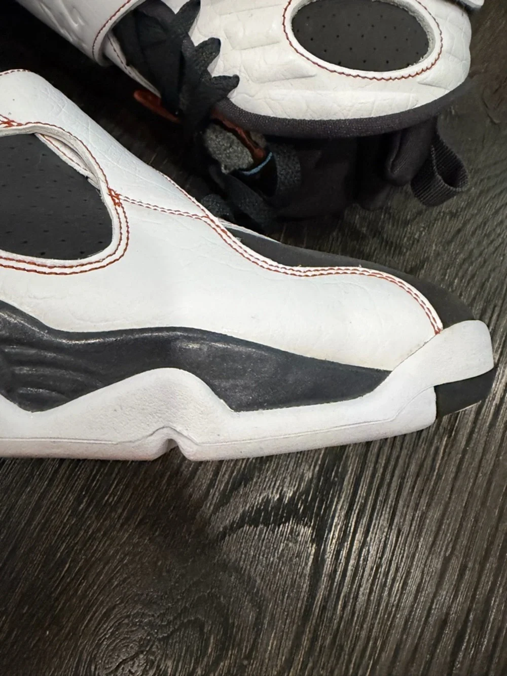 Nike Air Jordan VIII (8) Black Toe Anthracite -- Size 12- vintage